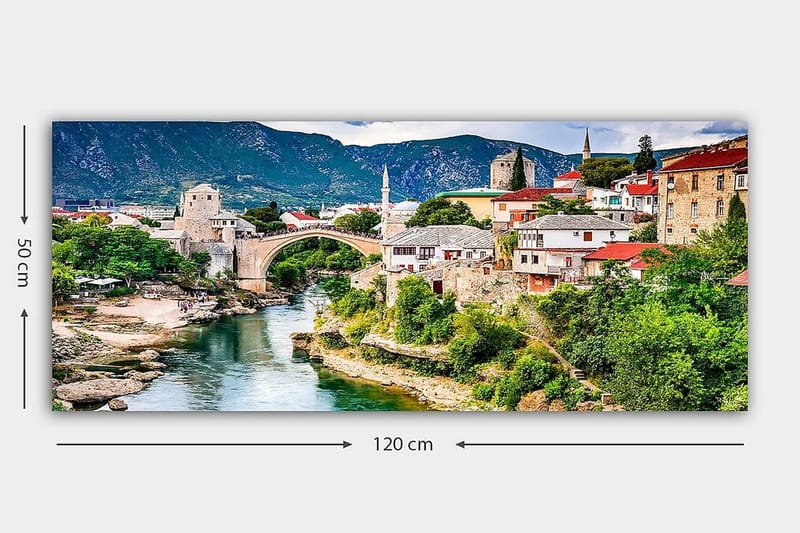 Canvasbillede YTY Landscape & Nature Flerfarvet - 120x50 cm - Boligtilbehør - Billeder & kunst - Billeder på lærred