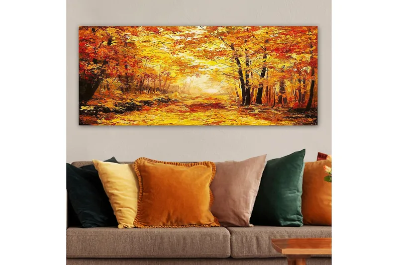 Canvasbillede YTY Landscape & Nature Flerfarvet - 120x50 cm - Boligtilbehør - Billeder & kunst - Billeder på lærred