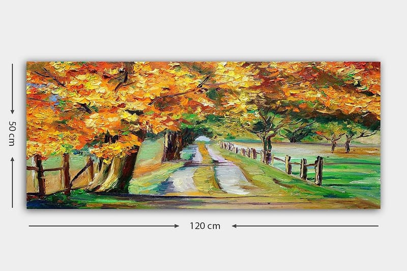 Canvasbillede YTY Landscape & Nature Flerfarvet - 120x50 cm - Boligtilbehør - Billeder & kunst - Billeder på lærred