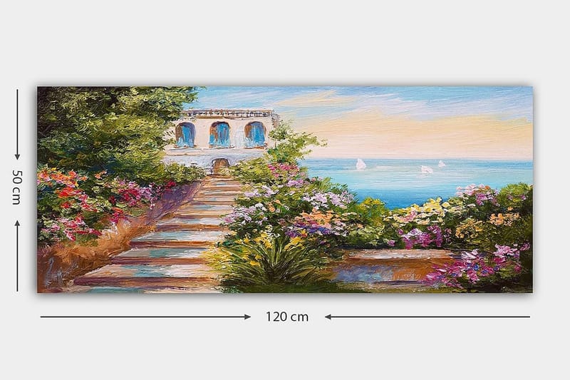 Canvasbillede YTY Landscape & Nature Flerfarvet - 120x50 cm - Boligtilbehør - Billeder & kunst - Billeder på lærred
