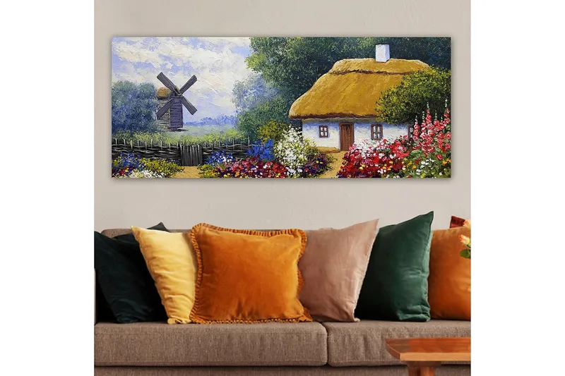 Canvasbillede YTY Landscape & Nature Flerfarvet - 120x50 cm - Boligtilbehør - Billeder & kunst - Billeder på lærred