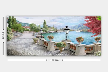 Canvasbillede YTY Landscape & Nature Flerfarvet - 120x50 cm - Boligtilbehør - Billeder & kunst - Billeder på lærred