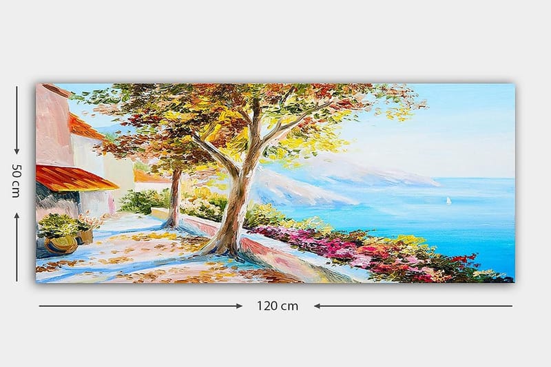 Canvasbillede YTY Landscape & Nature Flerfarvet - 120x50 cm - Boligtilbehør - Billeder & kunst - Billeder på lærred