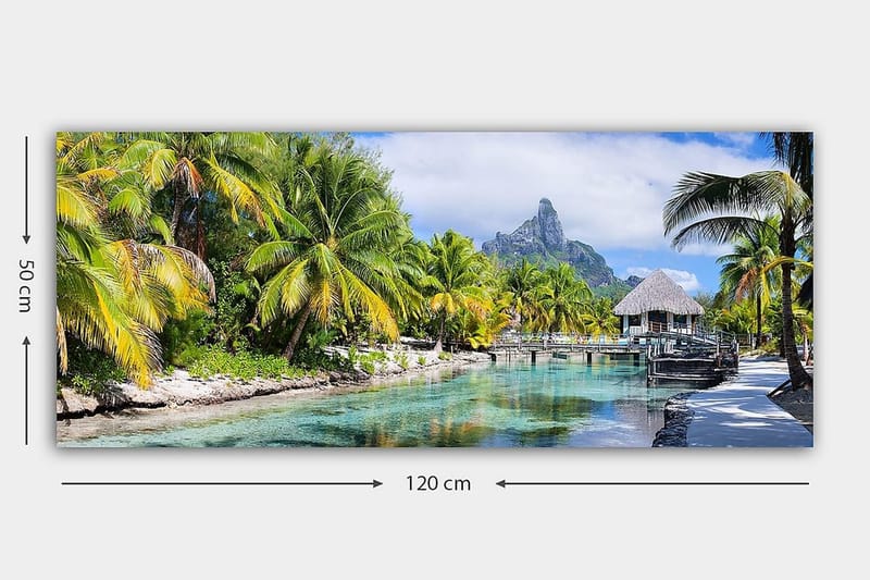 Canvasbillede YTY Landscape & Nature Flerfarvet - 120x50 cm - Boligtilbehør - Billeder & kunst - Billeder på lærred