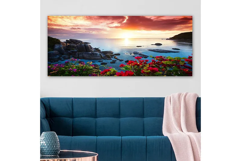 Canvasbillede YTY Landscape & Nature Flerfarvet - 120x50 cm - Boligtilbehør - Billeder & kunst - Billeder på lærred