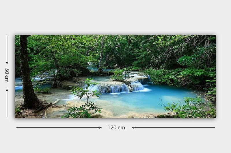 Canvasbillede YTY Landscape & Nature Flerfarvet - 120x50 cm - Boligtilbehør - Billeder & kunst - Billeder på lærred