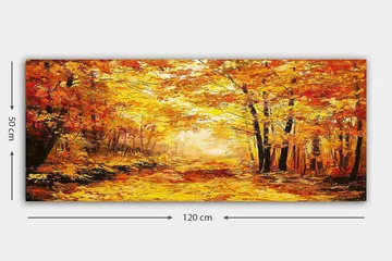 Canvasbillede YTY Landscape & Nature Flerfarvet - 120x50 cm - Boligtilbehør - Billeder & kunst - Billeder på lærred