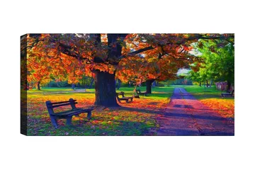 Canvasbillede YTY Landscape & Nature Flerfarvet - 120x50 cm - Boligtilbehør - Billeder & kunst - Billeder på lærred