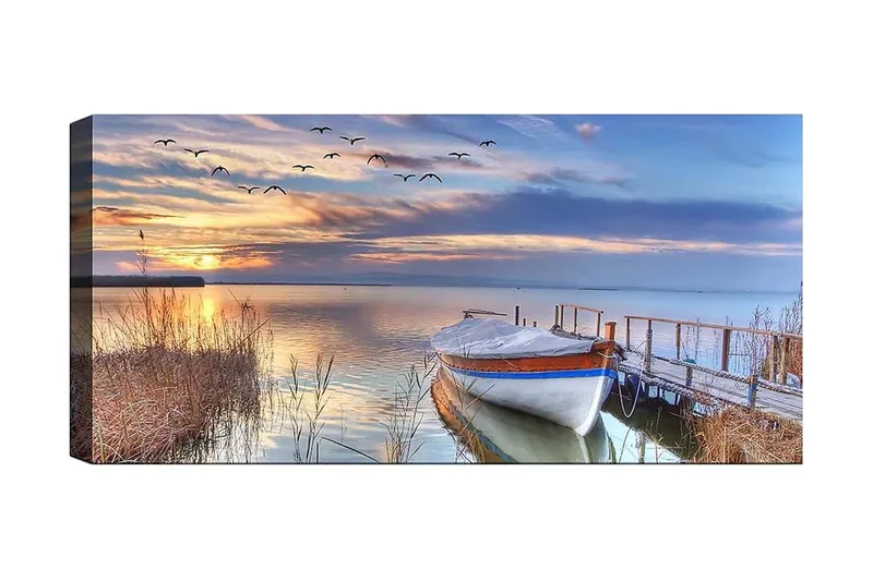 Canvasbillede YTY Nautical & Beach Flerfarvet, 120x50 cm