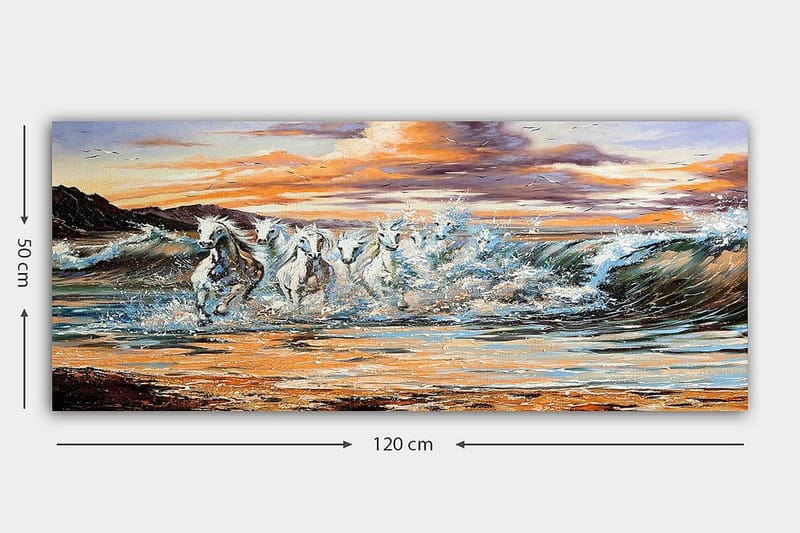 Canvasbillede YTY Nautical & Beach Flerfarvet - 120x50 cm - Boligtilbehør - Billeder & kunst - Billeder på lærred