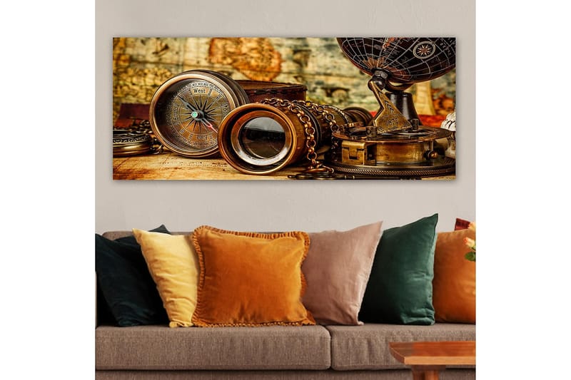 Canvasbillede YTY Nautical & Beach Flerfarvet - 120x50 cm - Boligtilbehør - Billeder & kunst - Billeder på lærred