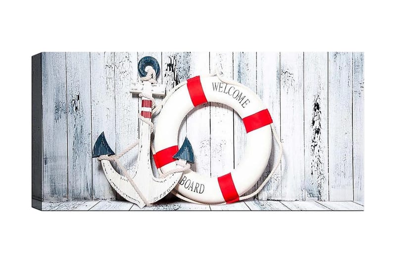 Canvasbillede YTY Nautical & Beach Flerfarvet - 120x50 cm - Boligtilbehør - Billeder & kunst - Billeder på lærred