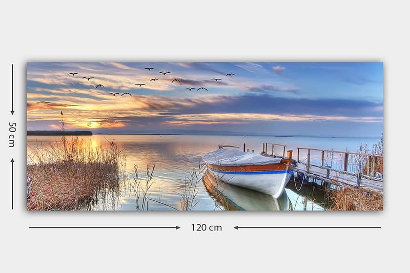 Canvasbillede YTY Nautical & Beach Flerfarvet - 120x50 cm - Boligtilbehør - Billeder & kunst - Billeder på lærred