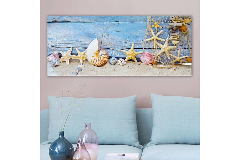 Canvasbillede YTY Nautical & Beach Flerfarvet - 120x50 cm - Boligtilbehør - Billeder & kunst - Billeder på lærred