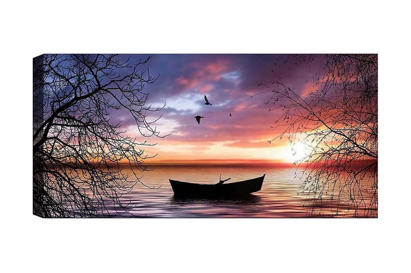 Canvasbillede YTY Nautical & Beach Flerfarvet - 120x50 cm - Boligtilbehør - Billeder & kunst - Billeder på lærred