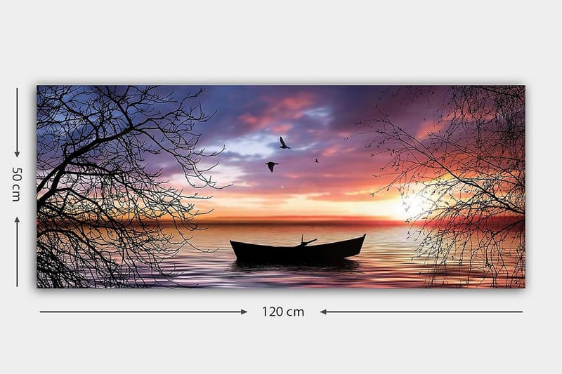 Canvasbillede YTY Nautical & Beach Flerfarvet - 120x50 cm - Boligtilbehør - Billeder & kunst - Billeder på lærred