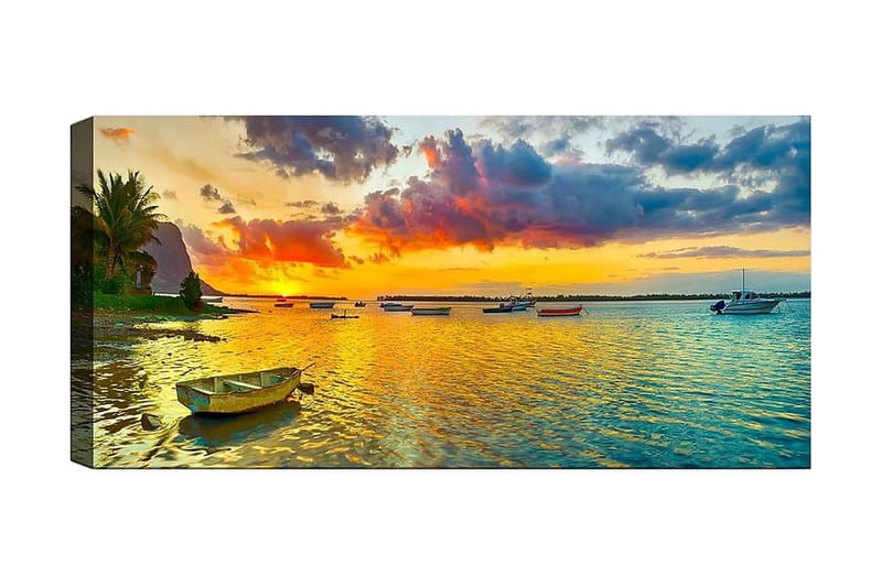 Canvasbillede YTY Nautical & Beach Flerfarvet - 120x50 cm - Boligtilbehør - Billeder & kunst - Billeder på lærred