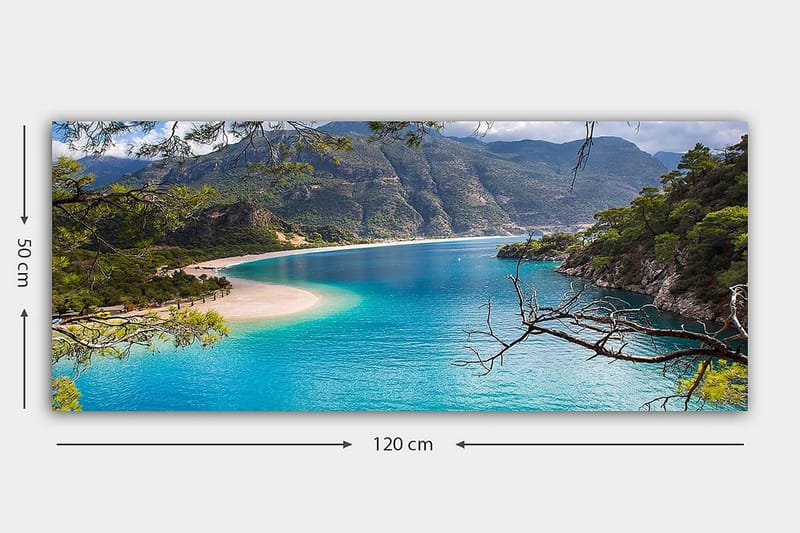 Canvasbillede YTY Nautical & Beach Flerfarvet - 120x50 cm - Boligtilbehør - Billeder & kunst - Billeder på lærred
