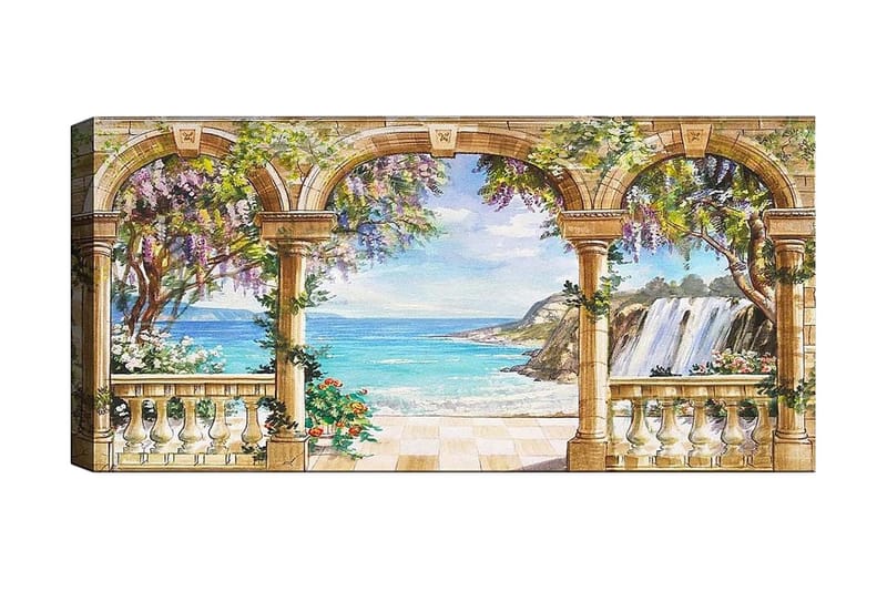 Canvasbillede YTY Nautical & Beach Flerfarvet - 120x50 cm - Boligtilbehør - Billeder & kunst - Billeder på lærred