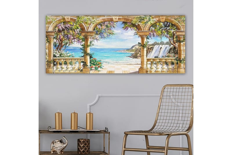 Canvasbillede YTY Nautical & Beach Flerfarvet - 120x50 cm - Boligtilbehør - Billeder & kunst - Billeder på lærred