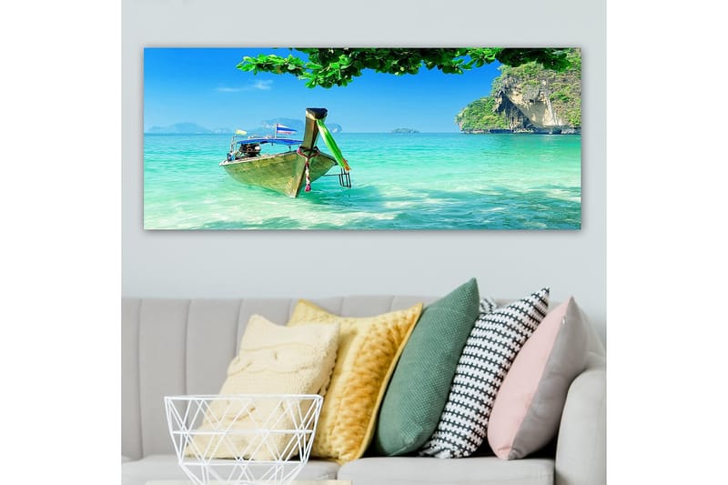Canvasbillede YTY Nautical & Beach Flerfarvet - 120x50 cm - Boligtilbehør - Billeder & kunst - Billeder på lærred