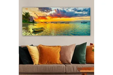 Canvasbillede YTY Nautical & Beach Flerfarvet - 120x50 cm - Boligtilbehør - Billeder & kunst - Billeder på lærred