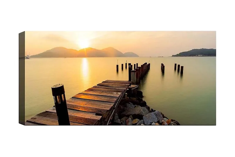 Canvasbillede YTY Nautical & Beach Flerfarvet, 120x50 cm