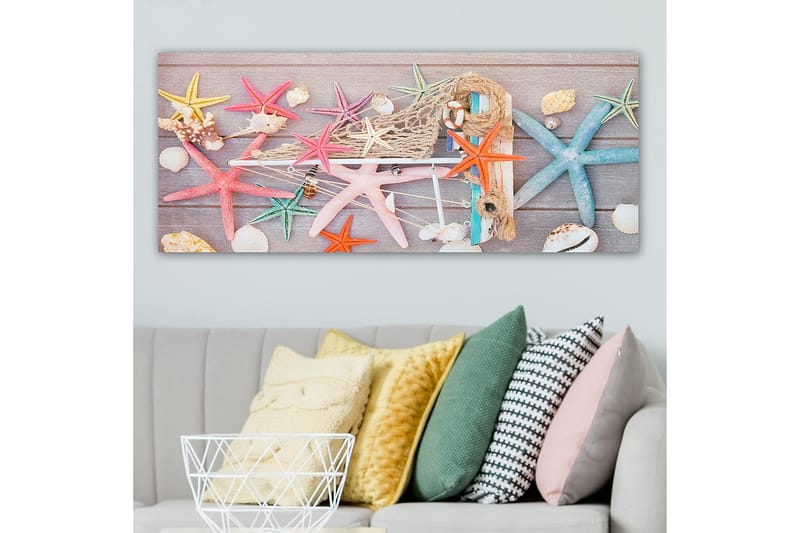 Canvasbillede YTY Nautical & Beach Flerfarvet - 120x50 cm - Boligtilbehør - Billeder & kunst - Billeder på lærred