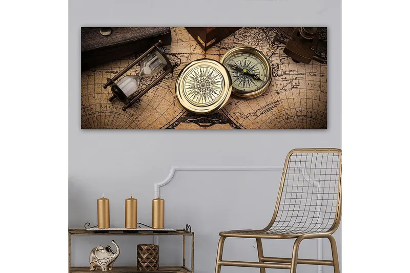 Canvasbillede YTY Nautical & Beach Flerfarvet - 120x50 cm - Boligtilbehør - Billeder & kunst - Billeder på lærred