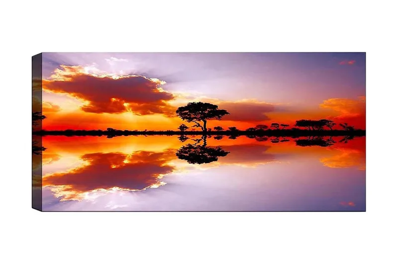 Canvasbillede YTY Nautical & Beach Flerfarvet, 120x50 cm