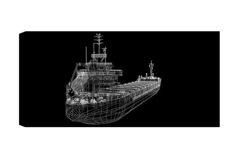 Canvasbillede YTY Nautical & Beach Flerfarvet, 120x50 cm