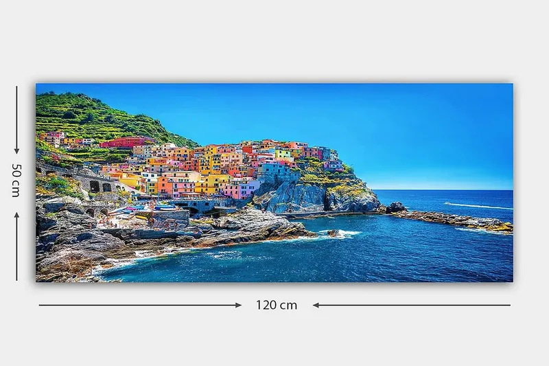 Canvasbillede YTY Nautical & Beach Flerfarvet - 120x50 cm - Boligtilbehør - Billeder & kunst - Billeder på lærred