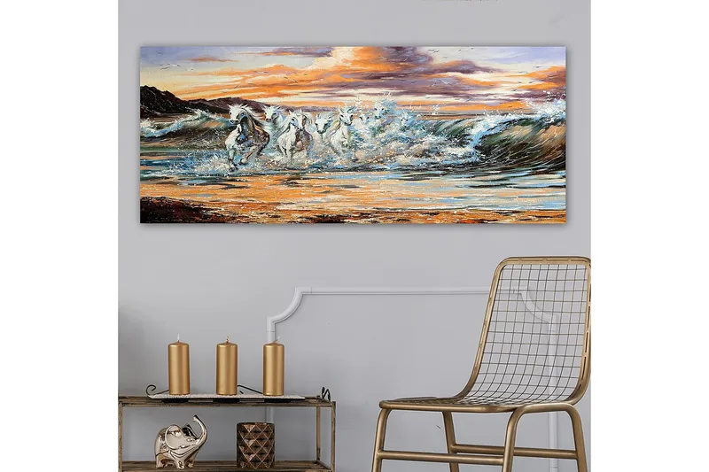 Canvasbillede YTY Nautical & Beach Flerfarvet - 120x50 cm - Boligtilbehør - Billeder & kunst - Billeder på lærred
