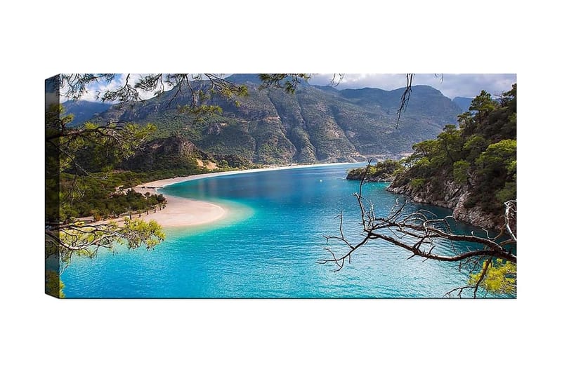 Canvasbillede YTY Nautical & Beach Flerfarvet, 120x50 cm