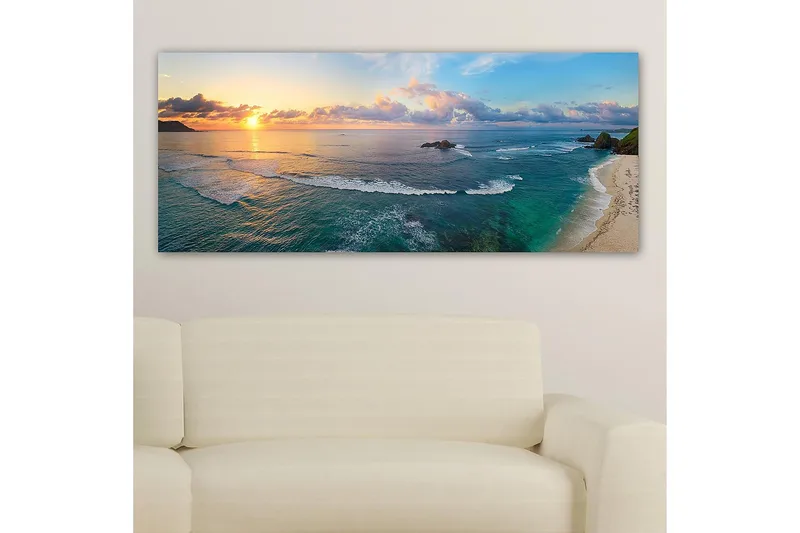 Canvasbillede YTY Nautical & Beach Flerfarvet - 120x50 cm - Boligtilbehør - Billeder & kunst - Billeder på lærred