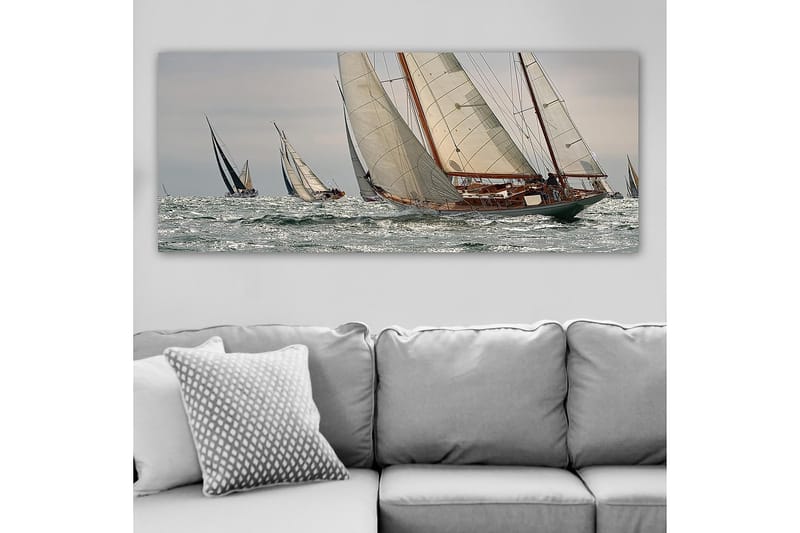 Canvasbillede YTY Nautical & Beach Flerfarvet - 120x50 cm - Boligtilbehør - Billeder & kunst - Billeder på lærred