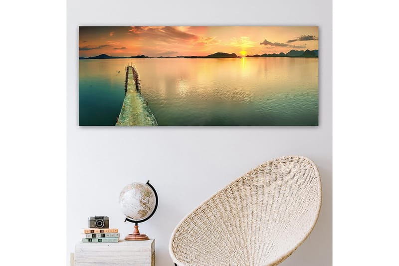 Canvasbillede YTY Nautical & Beach Flerfarvet - 120x50 cm - Boligtilbehør - Billeder & kunst - Billeder på lærred