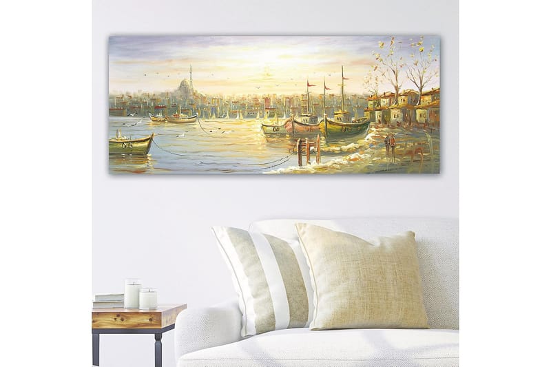 Canvasbillede YTY Nautical & Beach Flerfarvet - 120x50 cm - Boligtilbehør - Billeder & kunst - Billeder på lærred