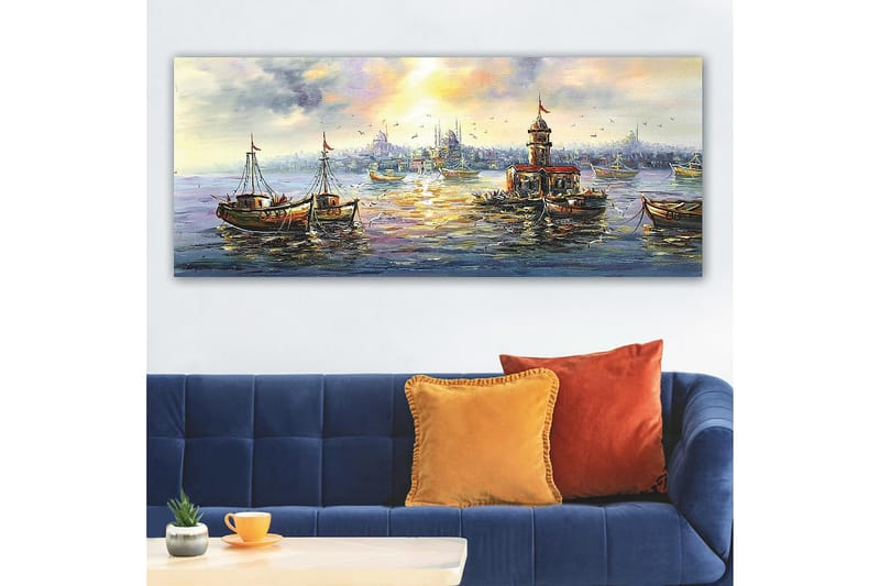 Canvasbillede YTY Nautical & Beach Flerfarvet - 120x50 cm - Boligtilbehør - Billeder & kunst - Billeder på lærred