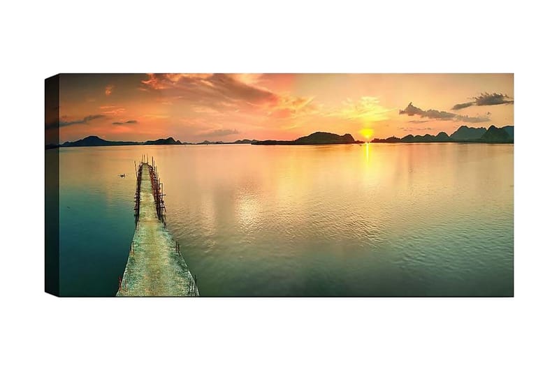 Canvasbillede YTY Nautical & Beach Flerfarvet, 120x50 cm