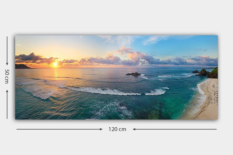 Canvasbillede YTY Nautical & Beach Flerfarvet - 120x50 cm - Boligtilbehør - Billeder & kunst - Billeder på lærred