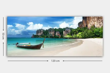 Canvasbillede YTY Nautical & Beach Flerfarvet - 120x50 cm - Boligtilbehør - Billeder & kunst - Billeder på lærred