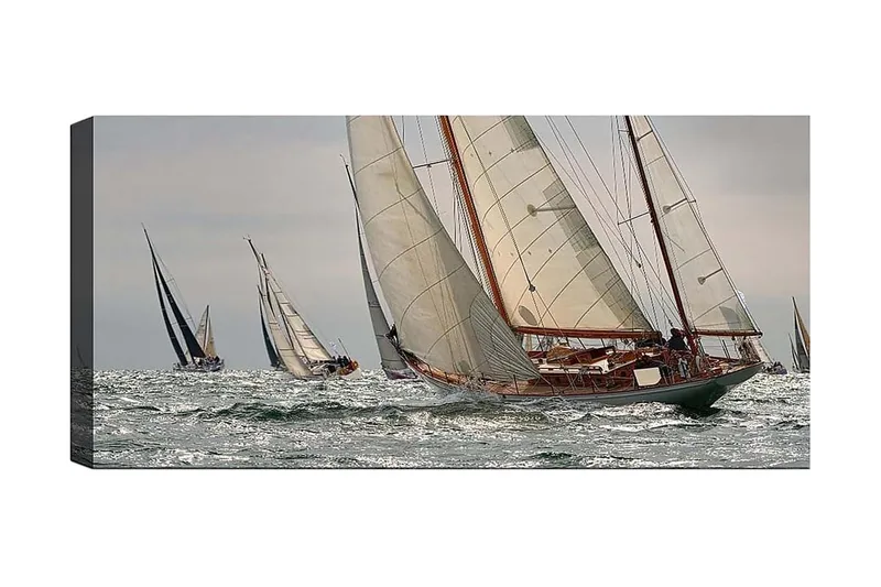 Canvasbillede YTY Nautical & Beach Flerfarvet, 120x50 cm