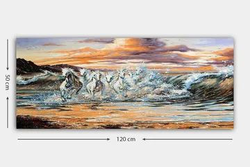 Canvasbillede YTY Nautical & Beach Flerfarvet - 120x50 cm - Boligtilbehør - Billeder & kunst - Billeder på lærred