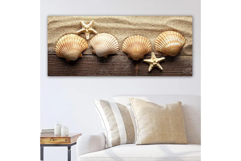 Canvasbillede YTY Nautical & Beach Flerfarvet - 120x50 cm - Boligtilbehør - Billeder & kunst - Billeder på lærred