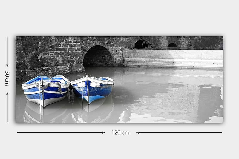 Canvasbillede YTY Nautical & Beach Flerfarvet - 120x50 cm - Boligtilbehør - Billeder & kunst - Billeder på lærred