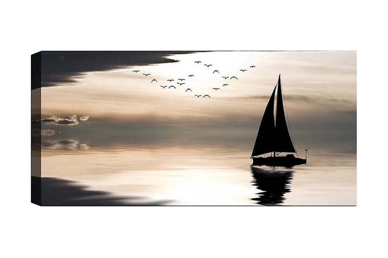 Canvasbillede YTY Nautical & Beach Flerfarvet, 120x50 cm