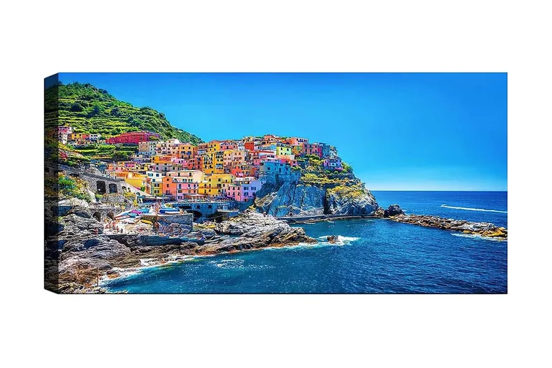 Canvasbillede YTY Nautical & Beach Flerfarvet, 120x50 cm