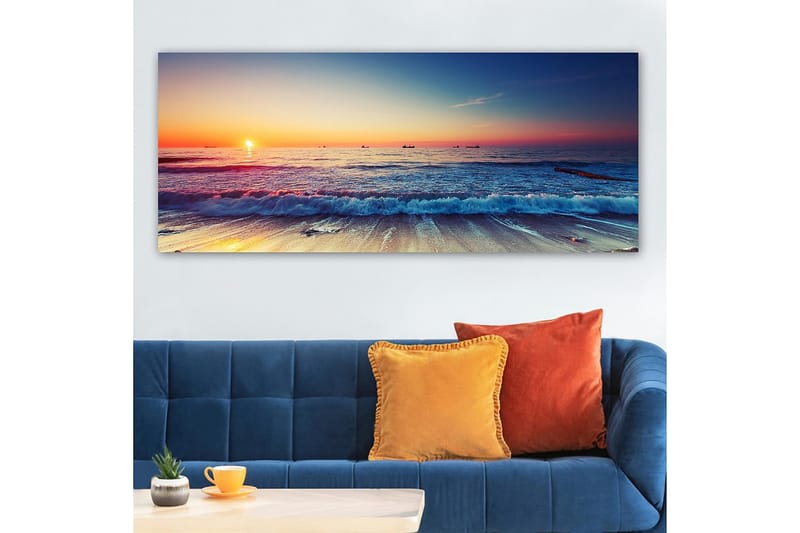 Canvasbillede YTY Nautical & Beach Flerfarvet - 120x50 cm - Boligtilbehør - Billeder & kunst - Billeder på lærred