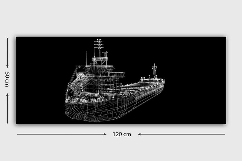 Canvasbillede YTY Nautical & Beach Flerfarvet - 120x50 cm - Boligtilbehør - Billeder & kunst - Billeder på lærred